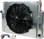 2 Row Radiator + 16" Fan Shroud + Relay for BMW E36 323i 325i 328i (1992–1999)