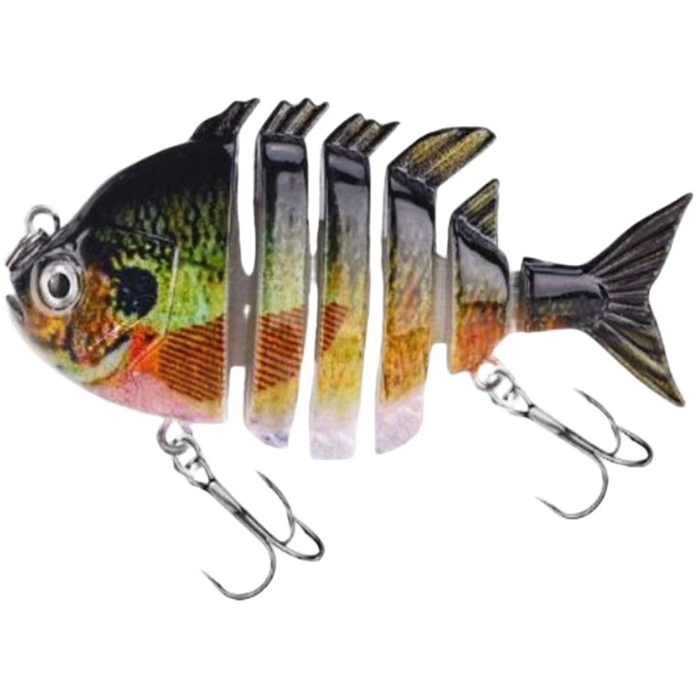 6 Section Swimbait Fishing Lure 8cm 15g for Predatory Fish (No Year)