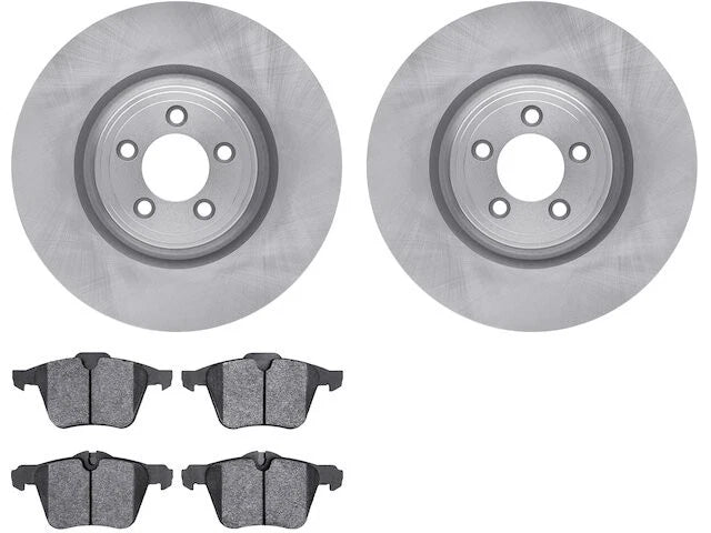 Front Brake Pad and Rotor Kit for Jaguar XJR (2006–2009) XY375NN