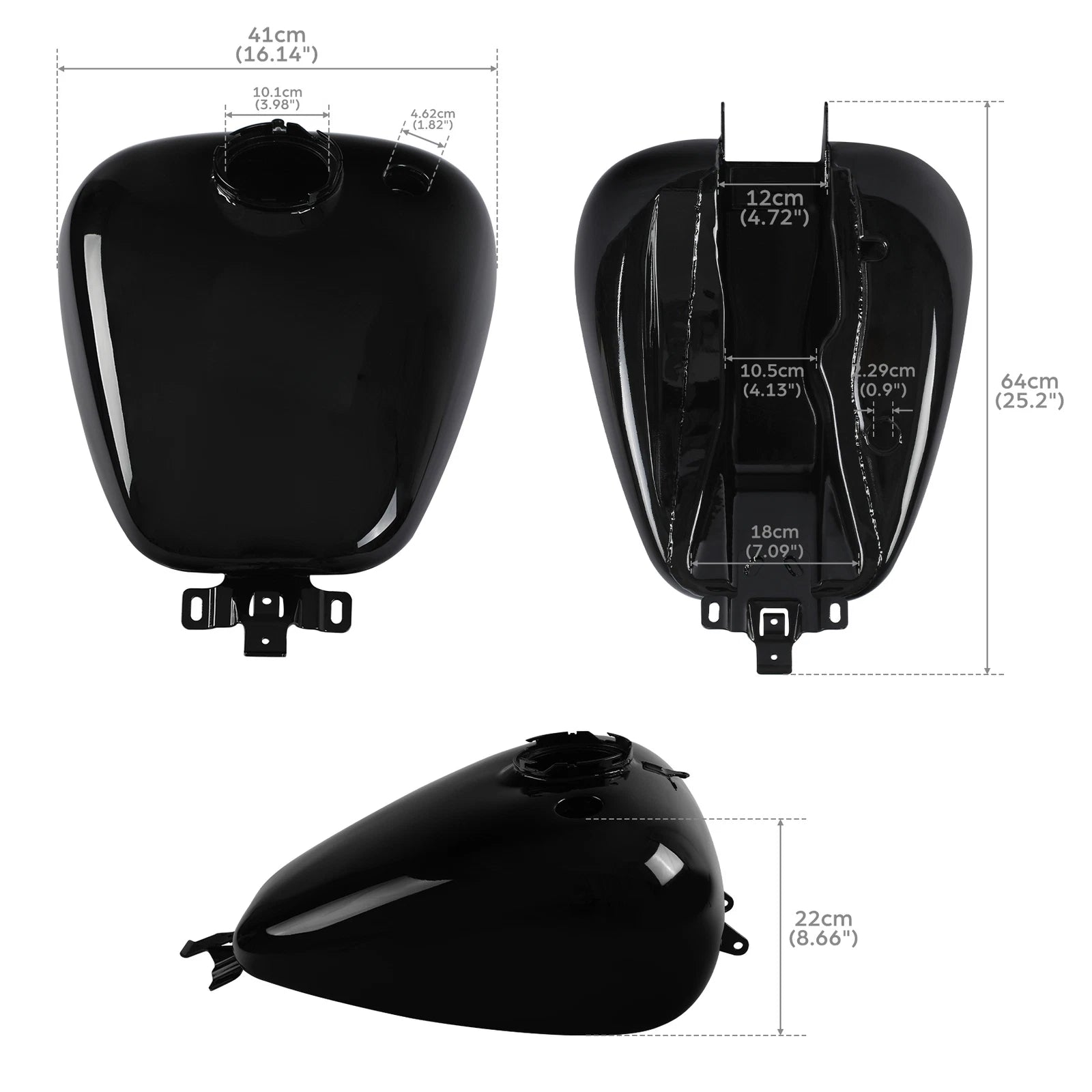 6 Gallon Fuel Gas Tank for Harley Touring CVO Electra Road Glide (2014–2023)