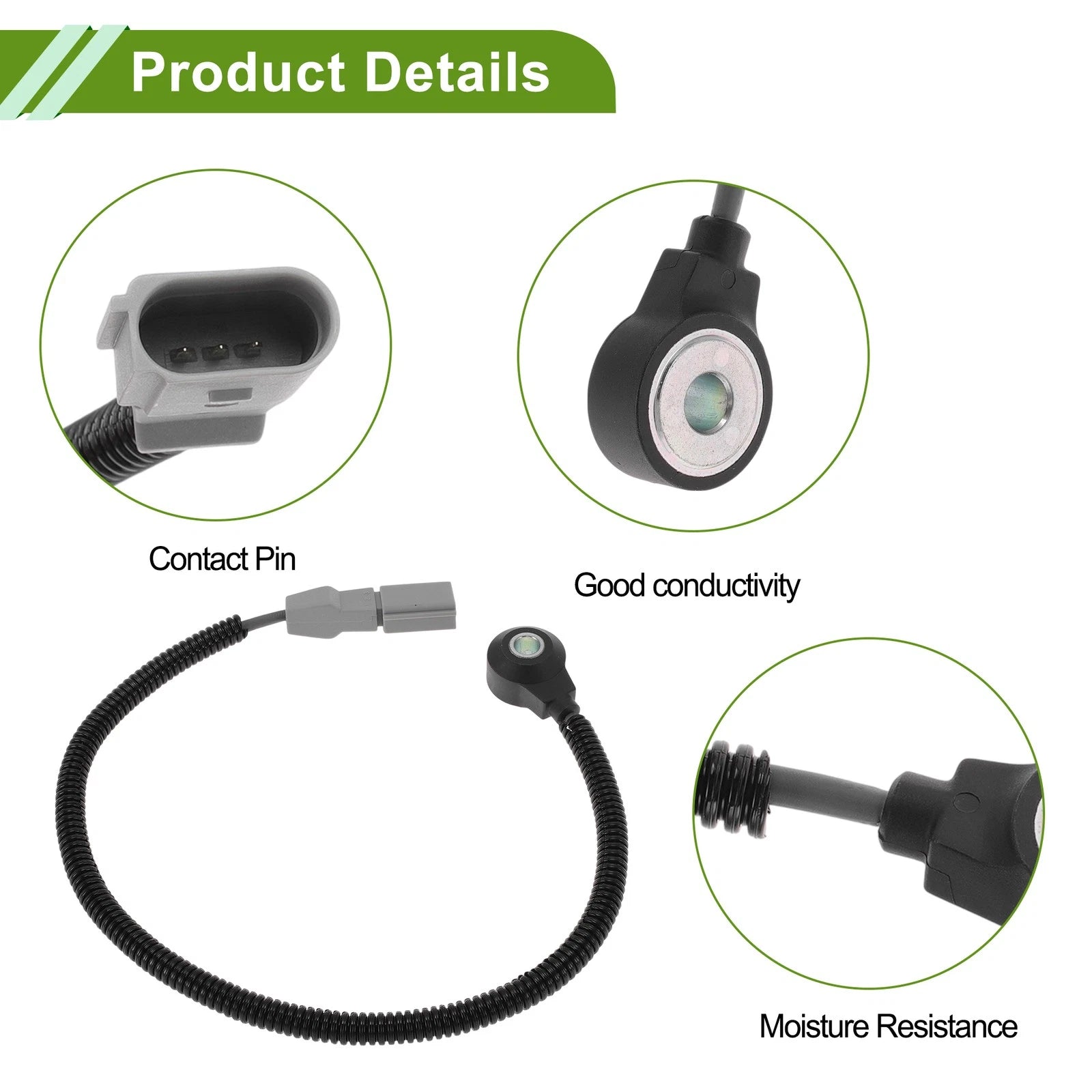 Ignition Knock Detonation Sensor No.06E905376B for Audi A4 Quattro (2009)