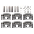 Engine Piston Set w/Rings for Chrysler Dodge 2.7L V6 (1998–2010) 5003427AA 86mm