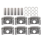 Engine Piston Set w/Rings for Chrysler Dodge 2.7L V6 (1998–2010) 5003427AA 86mm