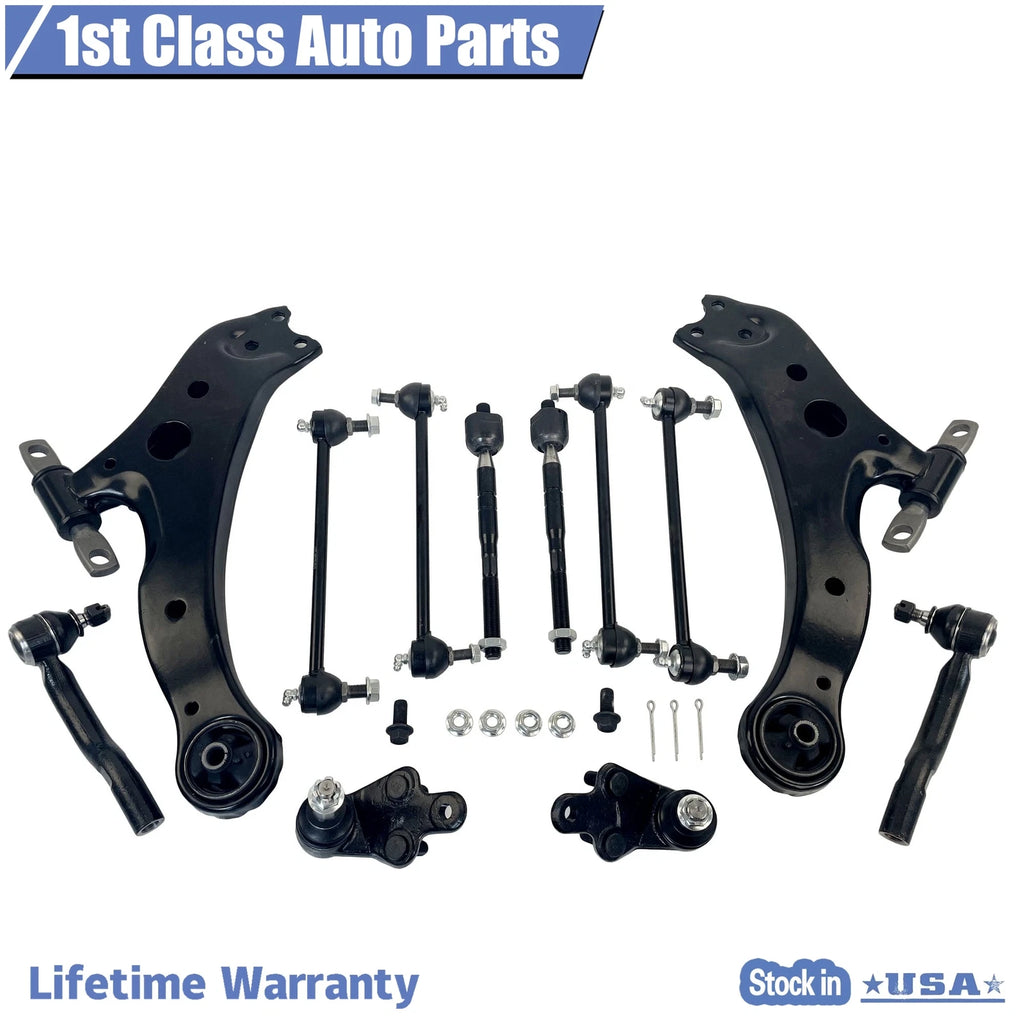 Set of 12 Front Suspension Lower Control Arm Ball Joints for Toyota Camry (2007–2011)