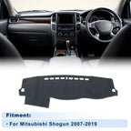 Dash Cover for Mitsubishi Shogun (2007–2019) Without HUD, Polyester Gray