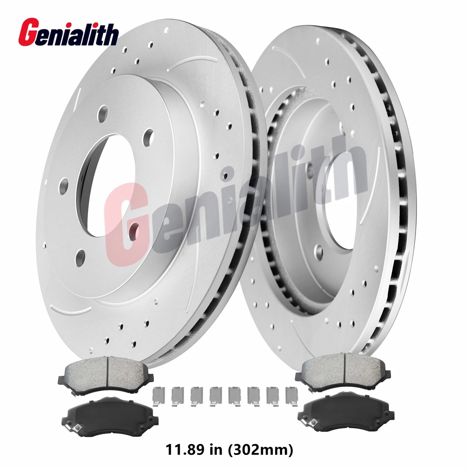 Front Brake Rotor & Pads for Dodge Grand Caravan Town & Country Routan (2008–2019)
