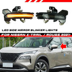 Dynamic LED Side Mirror Light Turn Signal Lamp for Nissan Rogue (2021–2024)
