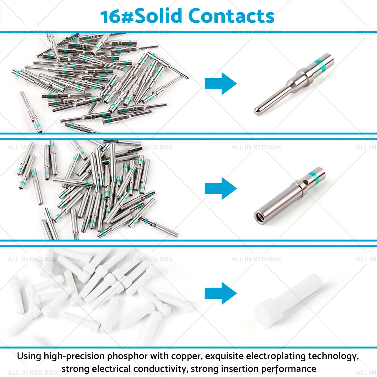 338pcs DT Deutsch Connector Kit for Crimping Tool (14-18AWG)