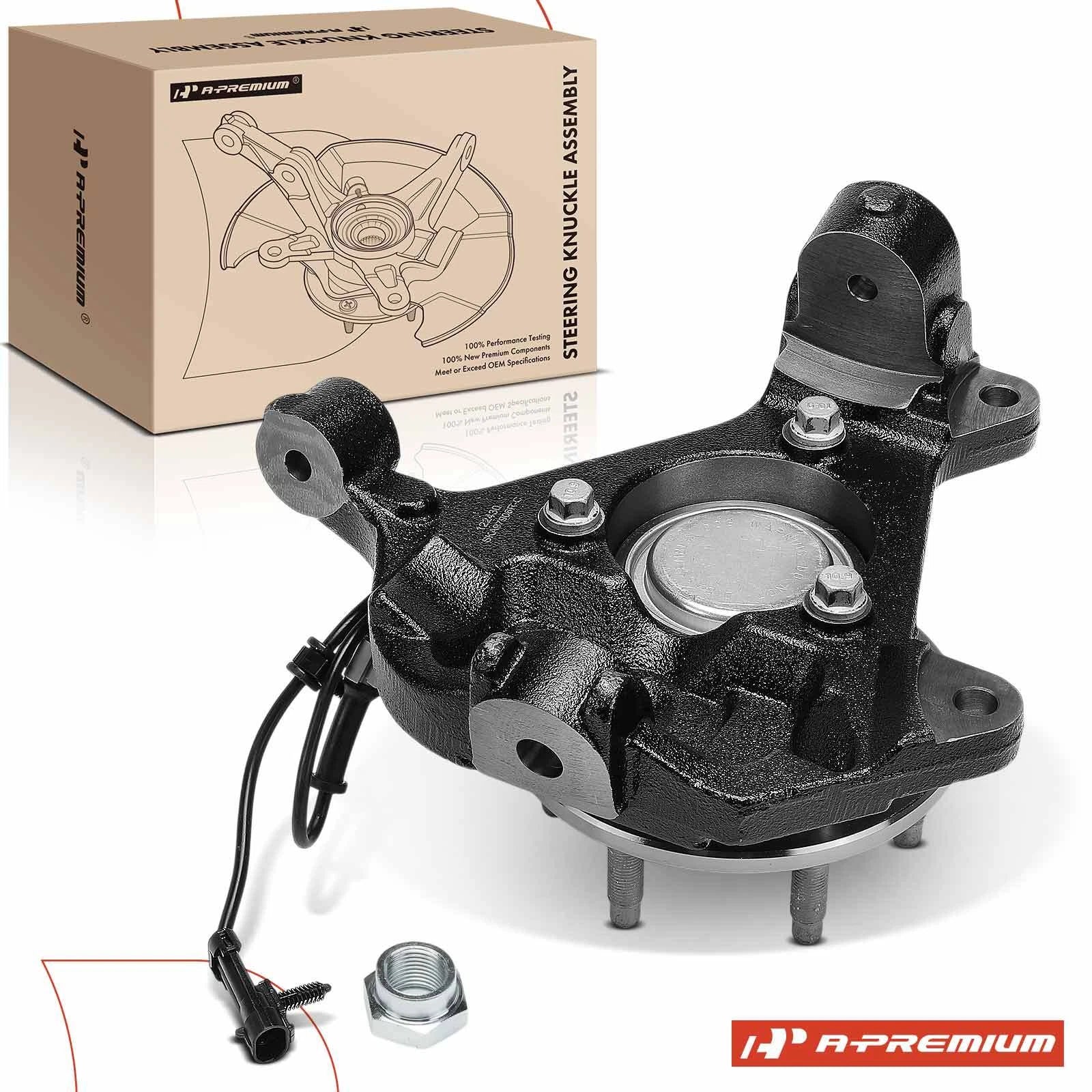 Front Right Steering Knuckle & Hub Bearing for Chevy Silverado 1500 (2007–2018)
