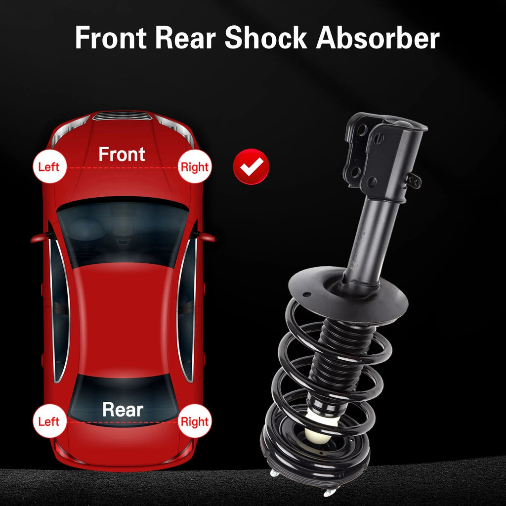Set of 2 Front Complete Struts with Coil Springs for Dodge Neon (2000-2005)