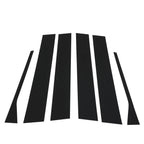 Set of 6 Black Pillar Post Door Trim for VW Jetta MK5 (2006–2010)