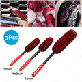 Set of 3 Wheel Woolies Alloy Wheel Cleaning Brush Kit