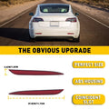 Pair Rear Reflector Bumper Light LH & RH for Tesla Model 3 (2017–2020)