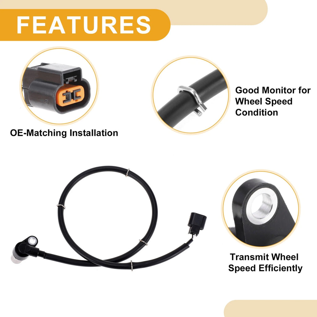 ABS Wheel Speed Sensor MR307039 for Mitsubishi Montero (Rear Right)