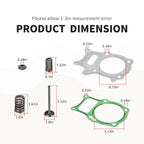Intake Exhaust Valve Seal Spring Kit for Honda Recon 250 TRX250 TE (2002–2023)