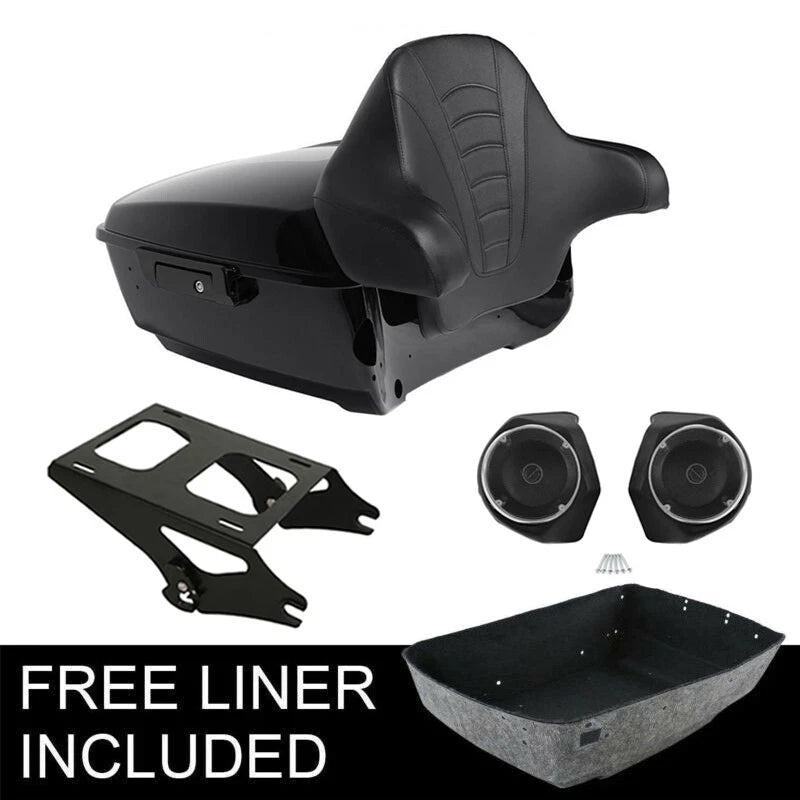 Trunk Backrest Speakers Mounting Rack for Harley Road Glide (2014–2023)