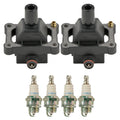 2X Ignition Coil & 4X Platinum Spark Plug Kit for Mercedes W202 C230 (1997)