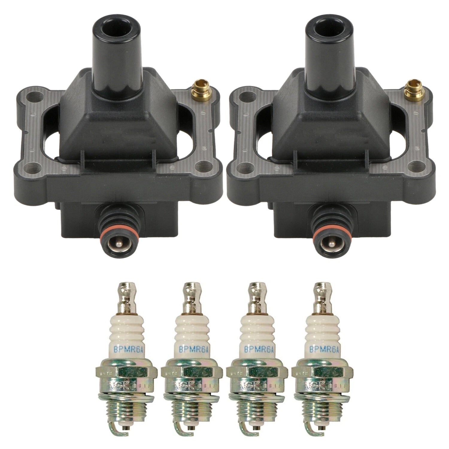 2X Ignition Coil & 4X Platinum Spark Plug Kit for Mercedes W202 C230 (1997)