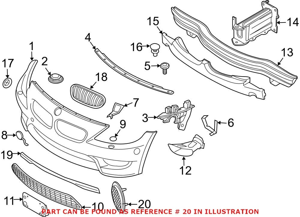 Reflector Panel for BMW (63147046046)
