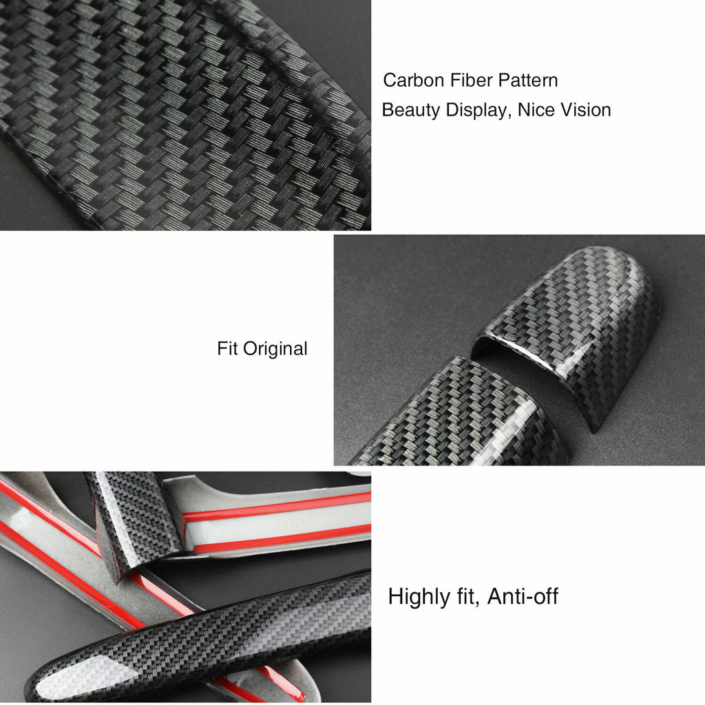Carbon Fiber Style Door Handle Cover for Mitsubishi Lancer EX EVO (2010-2017)