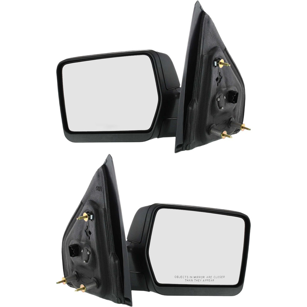 Power Mirror Set of 2 for Ford F-150 (2004–2014) Manual Fold Heated