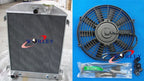 64mm 3 Core Aluminum Radiator + Fan for 1932 Ford HiBoy (1932)
