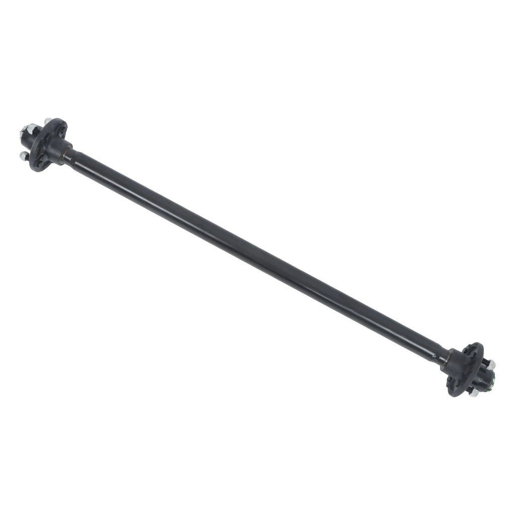 Set of 4 Trailer Axles for RVs Trucks (2000 lbs, 4 Lug, 44" Hub Face)