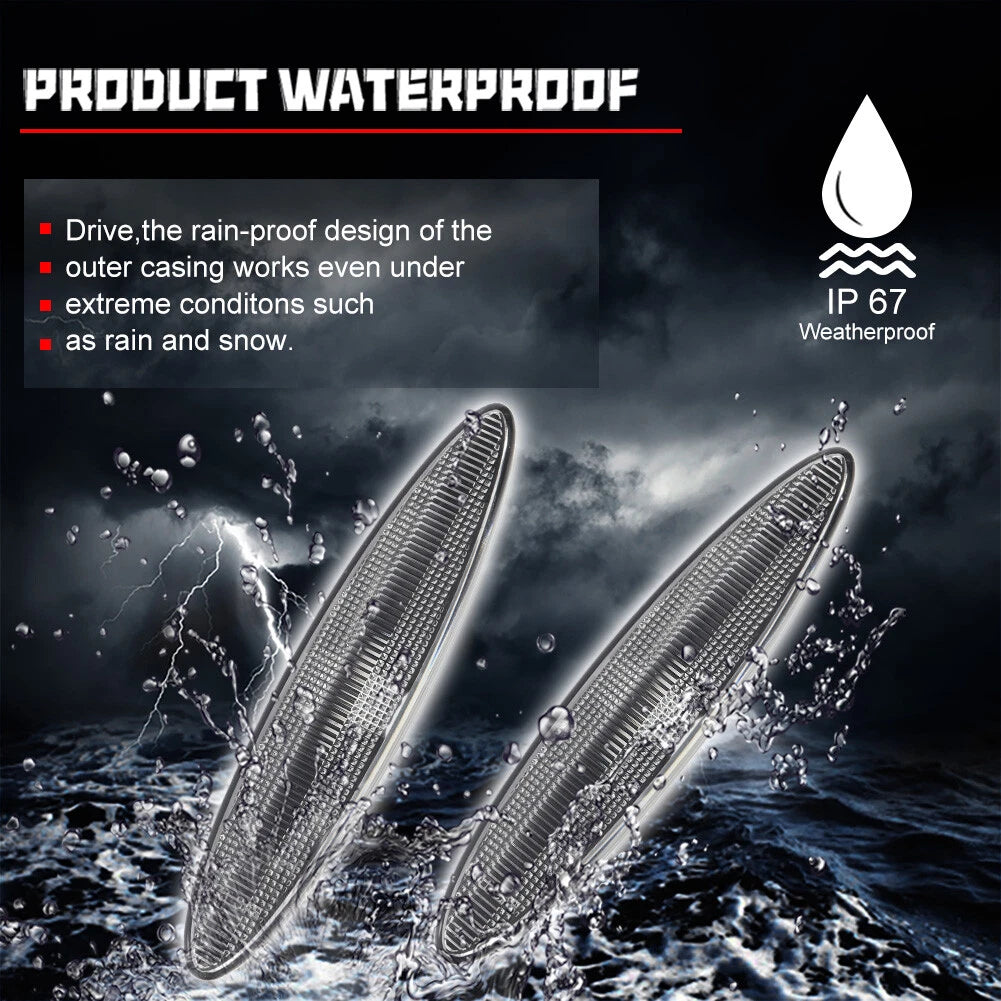 Set of 4 Clear Side Marker Light Covers for Lexus SC 430 (2002–2010)