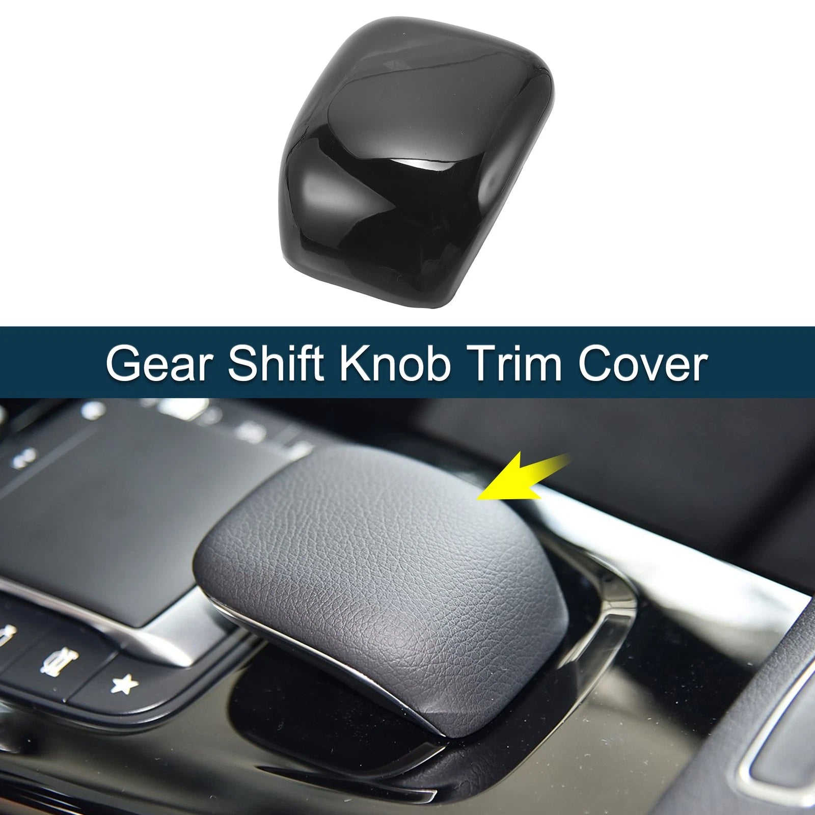 ABS Gear Shift Knob Cover Sticker for Mercedes-Benz A CLA Class (2018–2023)