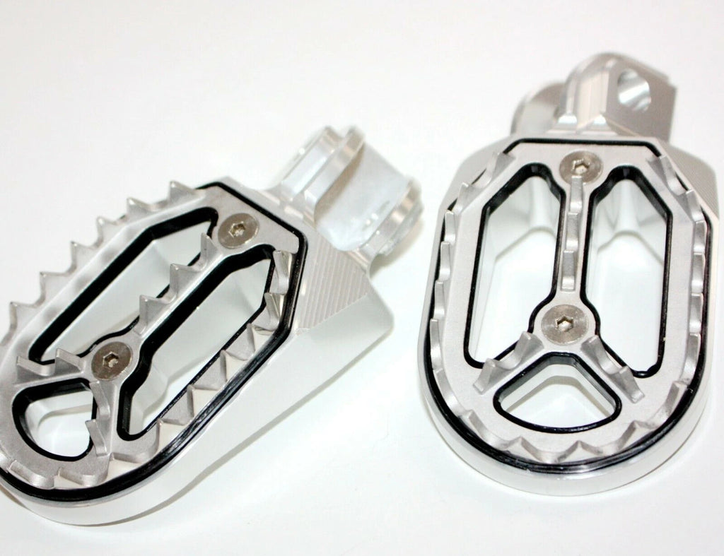 CNC Silver Foot Pegs for KTM 65SX (2000–2023) FX205