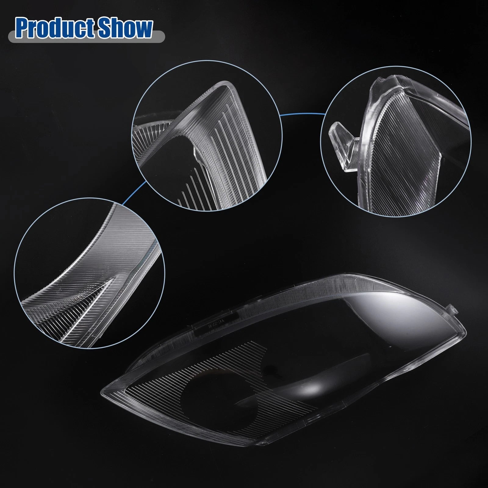 Pair Headlight Clear Lens Shell Cover for BMW Z4 (2003–2008) No. 63127165714
