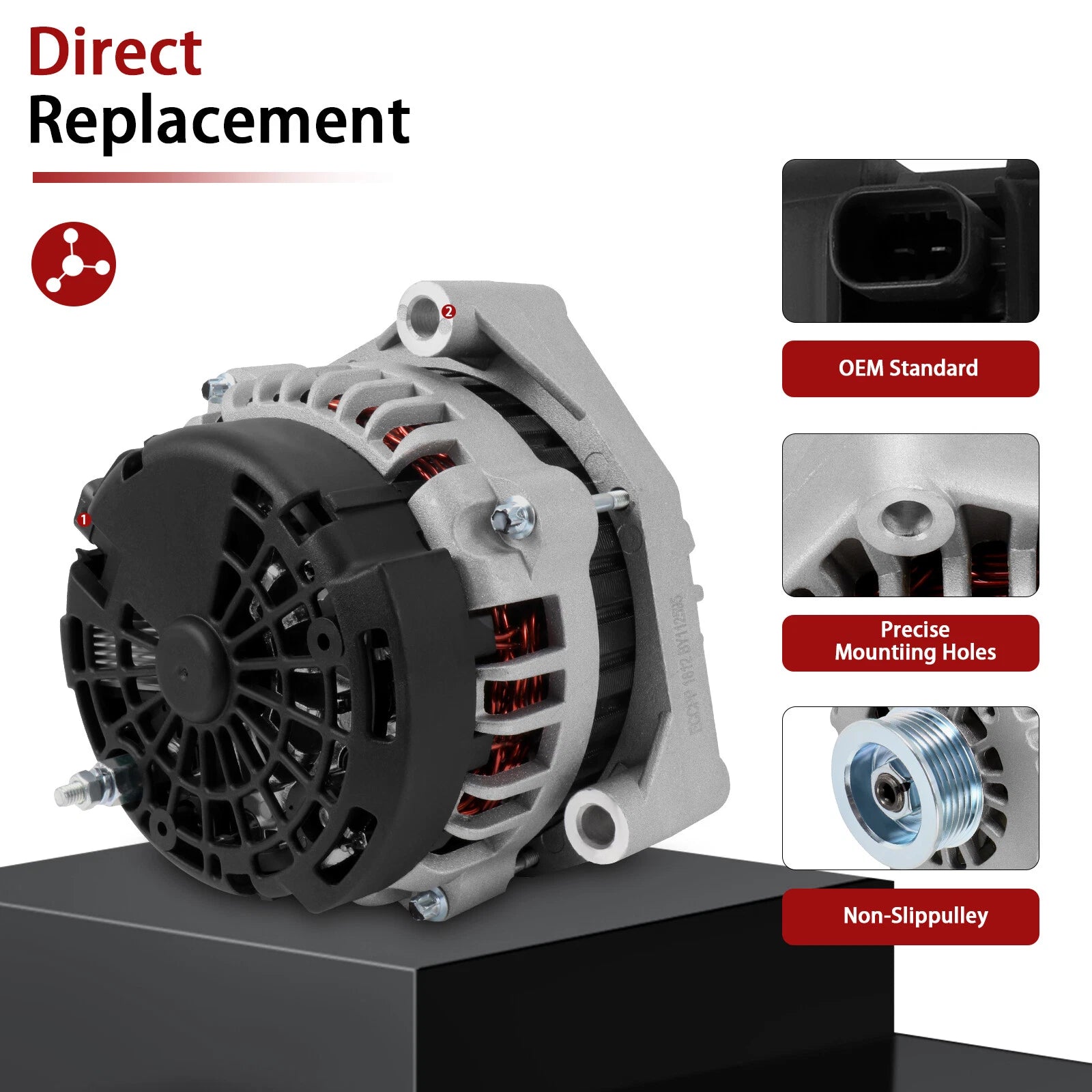 Alternator for Chevrolet Silverado 1500 2500 HD (2007-2013) 160Amp