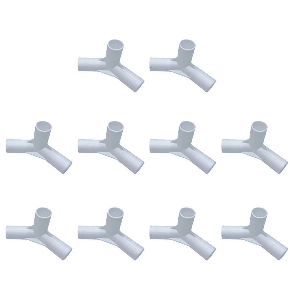 10pcs Tent Pole Tee Connectors for Camping Tents (I.D. 16mm)