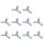 10pcs Tent Pole Tee Connectors for Camping Tents (I.D. 16mm)