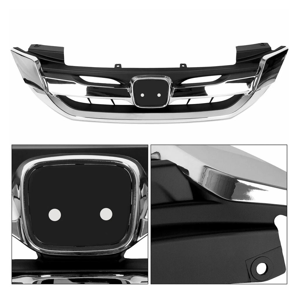 Chrome JDM Mod Style Front Hood Grille for Honda Accord (2013–2015)