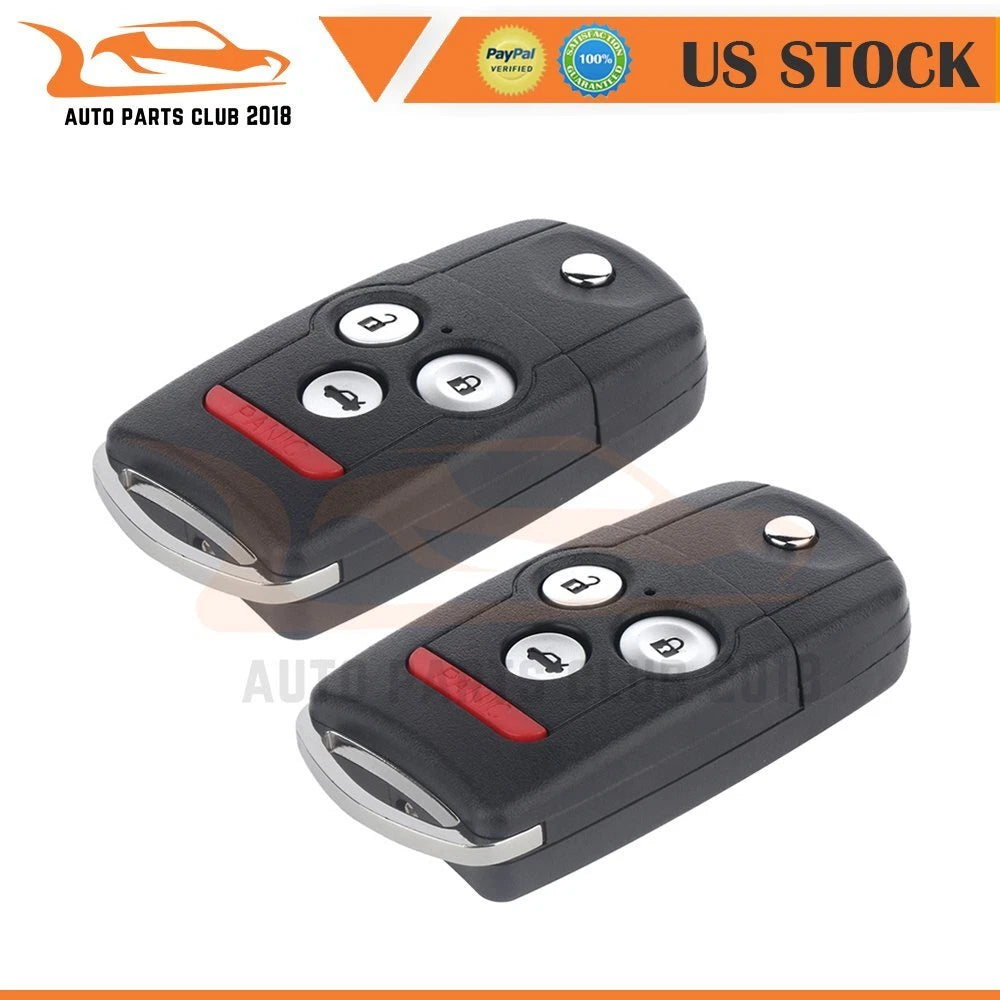2X Keyless Entry Remote Fob for Acura MDX (2007–2013) 4 Buttons