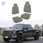 Set of 2 Leather Seat Covers for Ford F250 F350 F450 (2002–2007) Gray