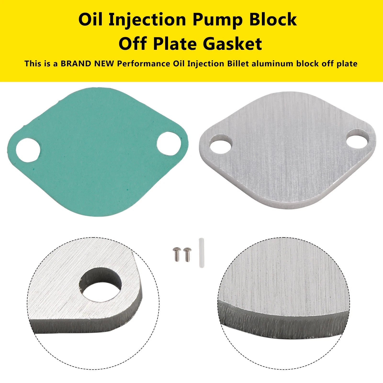 Oil Injection Pump Block Off Plate Gasket for Suzuki LT50 LTA50 JR50 (All Years)