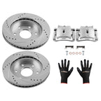 Front Brake Rotors Calipers Set for GMC Savana 1500 2003–2008/Savana 2500 2003–2005