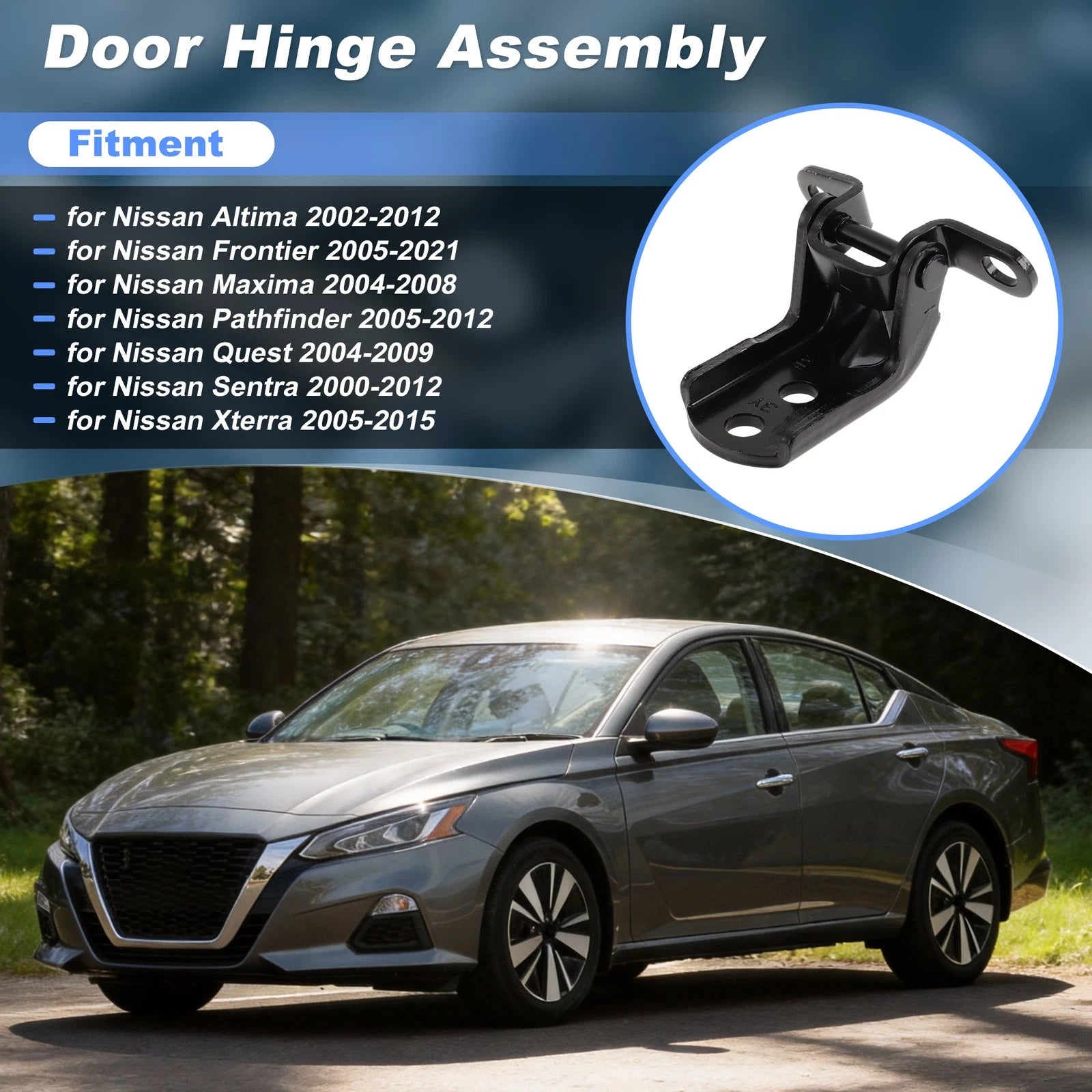 Front Driver Upper Side Door Hinge Assembly for Nissan Altima (2002–2012) 80401ZP80A