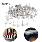 100pcs Flat Head Upholstery Nails Tacks for Various Applications