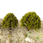 20pcs Micro Model Train Trees for Garden Park Scenery (1:75-1:300) 3-8cm