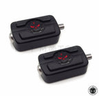 2 Black Skull Style Toe Heal Shift Peg Set for Harley