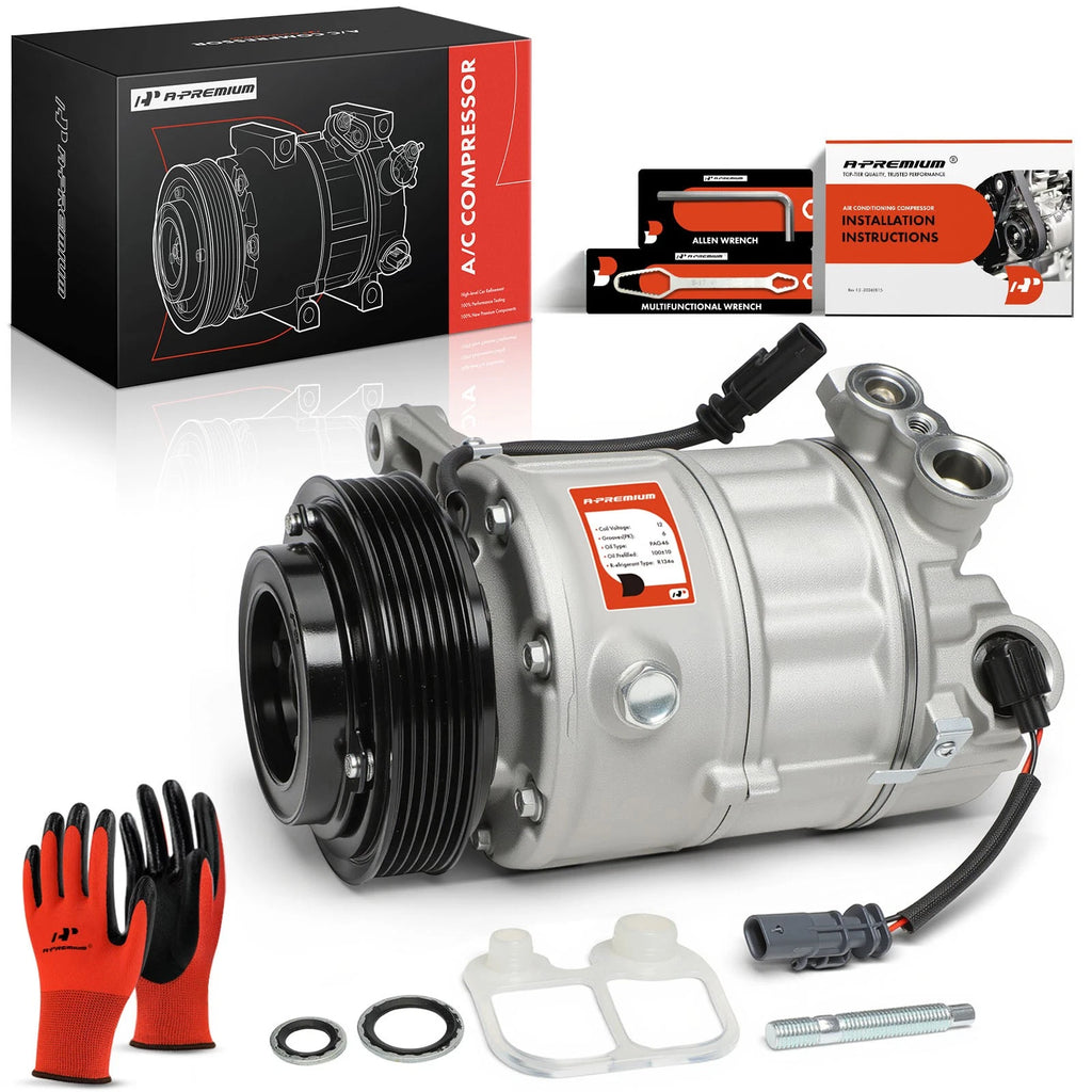 A/C Compressor with Clutch for Chevrolet Equinox (2016–2017) Impala (2014–2020)