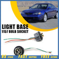 2X LED Brake Stop Light Turn Bulb Socket Harness for Make Model 