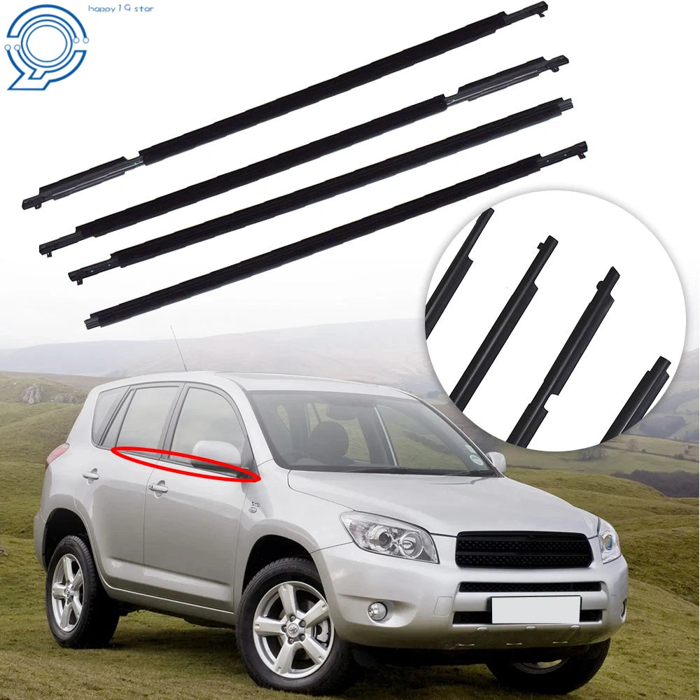 Weatherstrip Window Moulding Trim Seal for Toyota RAV4 (2009–2012)