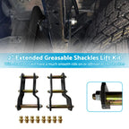 2" Rear Extended Lift Greasable Shackle for Mazda BT50 (2011–2023)