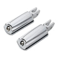 Chrome Driver & Passenger Footpegs Bracket for Harley Fat Boy (2018-2025)