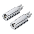 Chrome Driver & Passenger Footpegs Bracket for Harley Fat Boy (2018-2025)