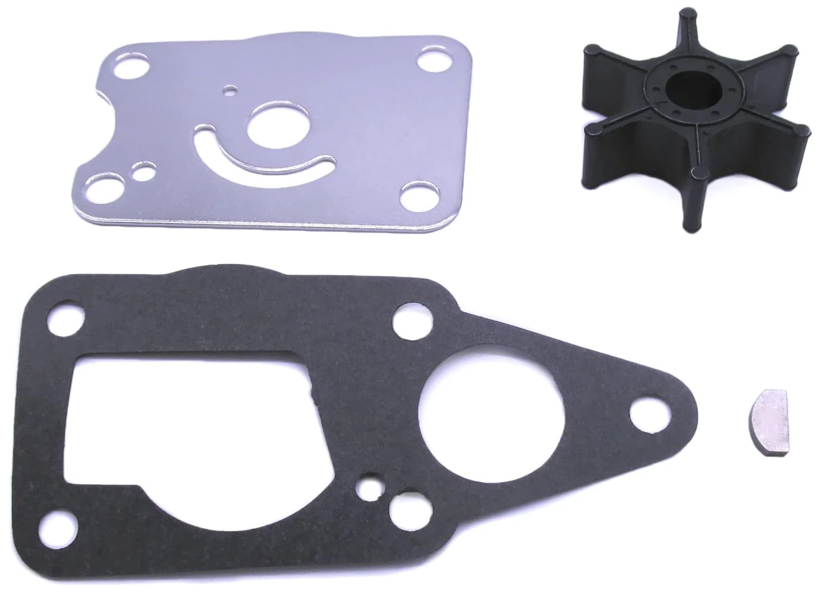 Outboard Water Pump Impeller & Plate for Suzuki 4-S (17461-98503, 17471-98610)